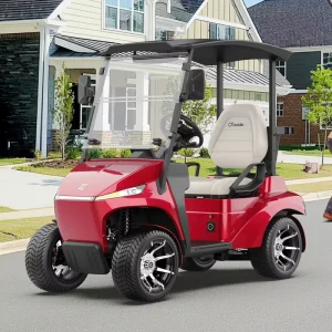 1 Seater Electric Golf Cart with Multimedia System Radio & USB Charging Lightweight Single Seat Golf Buggy