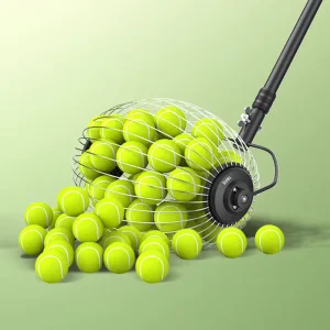 1.5″-3″ Balls Tennis Ball Pickleball Carbon Fiber Collector Roller No Bending Over Quick Rolling Tennis Picker