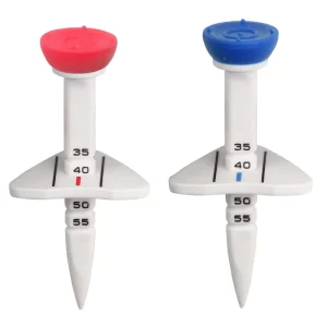 10 Degree Plastic Golf Tees with Reduced Side Spin and Friction Golf Accessories