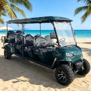 10 Seater Off Road Electric Golf Cart with Lithium Battery CE & DOT Certified 30-50Km/h Speed 90km Range for Commercial Use