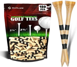 100% Natural Bamboo Premium Golf Tees Eco friendly Custom Designed Golf Accessories