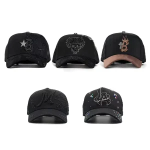 100% Original 3D Embroidery Logo New Style Quality Designer Suede Wide Brim Baseball Cap Sporty Gorras 31 Hats