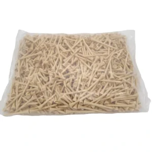 1000pcs Per Bag Blank 2 3/4 Inch 70mm High Quality Nature Bamboo Golf Tee in Bulk