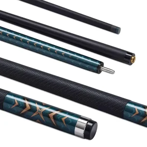 10mm/13mm Small tip Snooker Cue with Non slip Grip Carbon Fiber 1/2 piece Club Cue Uniloc Joint 58 inches