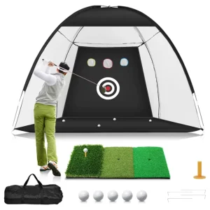 10x7ft Golf Practice Net for Backyard Driving Chipping Nets Hitting Aids for Effective Training