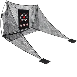 10x7x3ft Nylon Golf Practice Net with Side Shank Nets & Carry Bag Includes Golf Balls for Indoor Outdoor Training