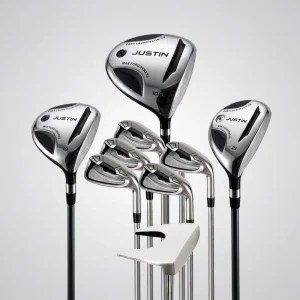 12-Piece Men’s Golf Club Set with Titanium Driver & Stainless Steel Iron Set