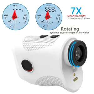 1200m Golf Rangefinder with Slope On Off Feature Laser Range Finder with Scope