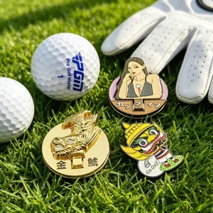 12pcs Tee 12 Pc Ball Marker Plastic Golf Tee Holder Divot Tool With Ball Marker Blank for Engraving