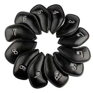 12pcs Thick Synthetic Leather Golf Iron Head Covers