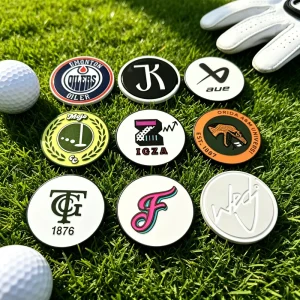 12pcs tee Plastic 12 pc Custom Magnetic Golf Ball Marker no Hatclip in Gift box Plastic Golf tee Holder Divot Tool