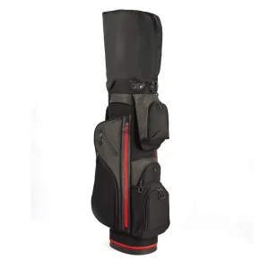 14-Slot Lightweight Waterproof Nylon Golf Cart Bag with Zipper Closure, Multi-Pocket, Single Strap