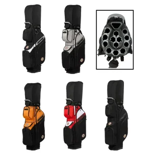 14-Way Divider Lightweight Waterproof Golf Cart Bag with Multiple Pockets