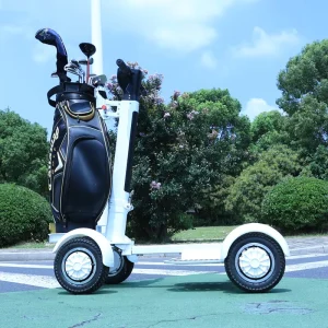 1500W 4 Wheels Electric Scooter 20km Motorized Golf Cart with Golf Bag Holder