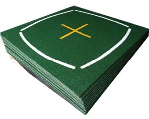1515BJ 1 Golf Training Aid Swing Teaching & Hitting Practice Nylon Turf Mat with Foam Rubber & Training Alignment Line