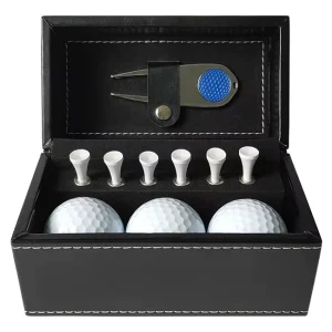 16*8*8 cm Zinc Alloy Golf Gift Set Souvenir Box Kit with Golf Divot Tools Tees Ball Markers Golf Accessories Gift Set