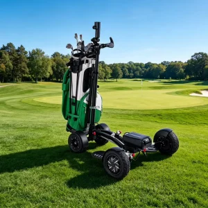 1600W Electric Mini 3-in-1 Golf Cart Fold Golf Bag Trolley