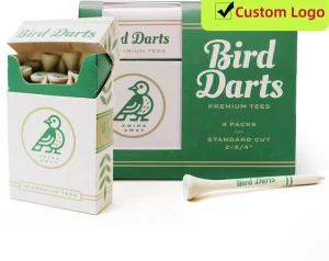 2 1/8″ 2 3/4″ 3 1/4″ Premium Bamboo Golf Tees Strong Eco Friendly Custom Logo Tees Small MOQ From Golf Tees Factory