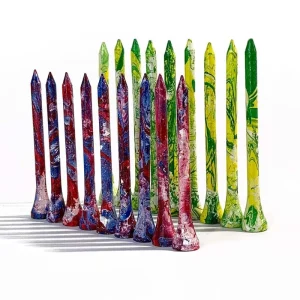 2 3 4 Inch Long Deluxe Spatter Golf Wooden Tees