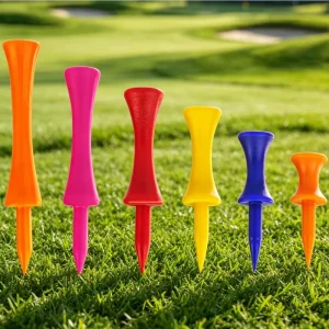 2-3/4 Inch Step Down Plastic Golf Castle Tees for Driving Range Practice