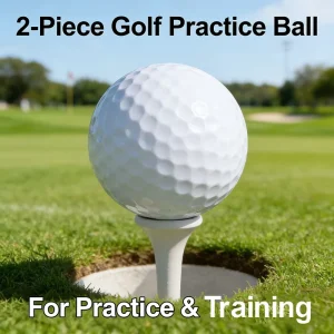 2 Piece Practice Golf Balls 392 Dimples Super Durable Surlyn Cover Long Lasting for Driving Range Training