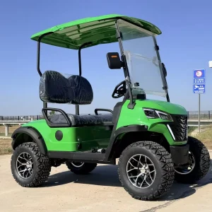 2 Seat Electric Golf Cart with Reflective Safety Triangle for Road Street Legal Electric Golf Cart LSV