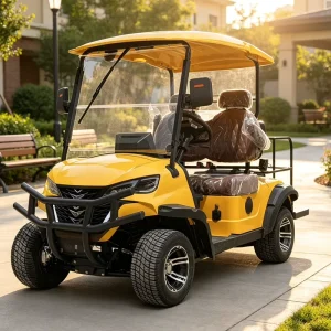 2 Seat Electric Golf Cart with Sun Visor for Bright Days