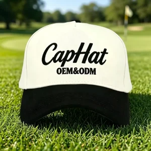 2 Tone Cotton Snapback Gorras Dad Hats Custom Logo Beige Navy Bridal Wedding Hats Adults 5 Panel Embroidered Baseball Cap