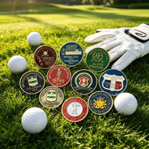 20 mm 25 mm Round Golf Ball Marker and Stylish Training Aid Putt Poker Chip Magnetic Putter Gift