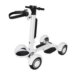 2000W Electric Trolley Lithium Battery Skate Caddy Push Function 150kg 4 Wheel Foldable Aluminium Golf Cart Scooter