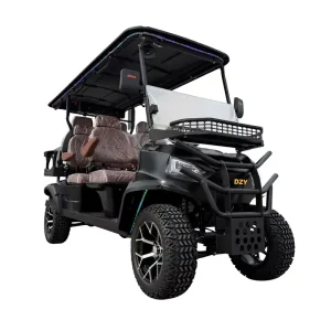 2+2 seater Classic Golf Cart Four wheel Drive Electric New Energy Vehicle Sightseeing Car 30 50Km/h Speed 90km