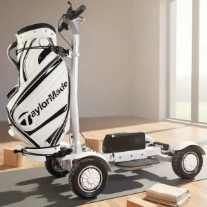 2400W 48V20Ah Foldable Electric 4 Wheel Aluminium Golf Trolley Cart with Lithium Battery