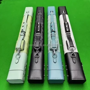 2×3 Cue Case Hard Leather Billiard Stick Bag Pool Cue Case Fit 2 Butt & 3 Shafts for Pool Billiard