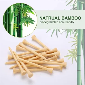 3-1/4″ 2-3/4″ 2-1/8″ 1-1/2″ Durable Bamboo Golf Tees Custom Professional Wooden Golf Tees