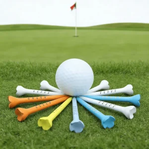 3 1/4 Inch 83mm Big Cup Golf Tees Low Friction Martini Glass Style Plastic Tees for Driving Range