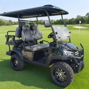 3-4 Seater Electric Golf Cart with 12 Inch Off-Road Tires 60V Lithium Battery CE and DOT Certified 70-90km Driving Range