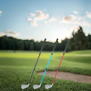 3 Color Telescopic Golf Chipping Club with Alloy Shank Metal Head TPE Grip for Indoor Outdoor Golf Chipping Practice