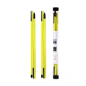 3 Fold Portable Golf Alignment Trainer Rods for Swing & Putting Practice Golf Training Aids