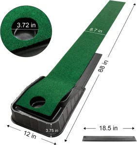3-Meter Plastic Indoor Golf Mini Trainer Putter Single-Hole Hitting Mats Putter Trainer