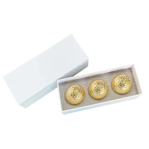 3-Pack Gold Ball Golf Gift Set in Stock Source Two Piece Rubber Ball Gift Box