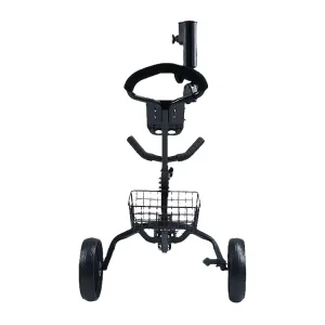 3 Wheel Iron Golf Trolley One Click Foldable Push Cart