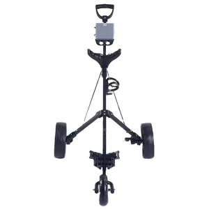 3 Wheel Trolley Swivel Folding Pull Push Golf Cart with Cup Holder