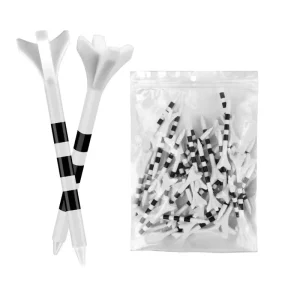 3 Wing Golf Tees 70mm with 100 Pieces Pack Durable Practice Tees for Stable Ball Positioning Driving Range Course Use
