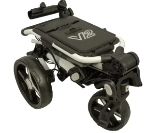 3 wheel Lightweight Golf Push Cart Easy Foldable Golf Trolley With Umbrella Holder Swift Direction Control and Brake