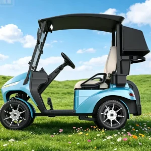 30KM H Max Speed Golf Trolley Compact Single Seat Electric Golf Cart with Lightweight Frame & USB Charging Port