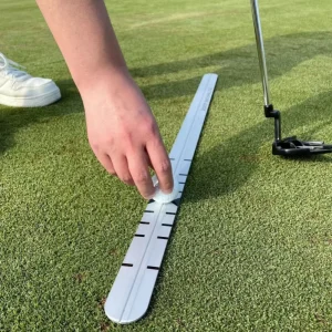 35*1.6″ Golf Putting Ruler Training Aid Correcting Putting Guide Trainer Improve Hitting Accuracy & Precise Distance Control