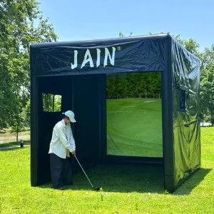 360 Portable Golf Training Cage Inflatable Golf Simulator Projector Shooting Tent Advertising Inflatables