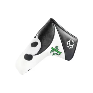3D Embroidery Design Golf Putter Cover Premium PU Leather Blade Mallet Headcover Golf Club Cover Protector