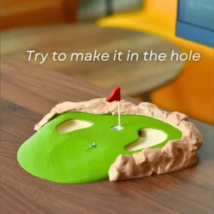 3D Printed PLA Material Desktop Mini Golf Game Set Swingable Golfer Figurine Tabletop Putting Toy Decor Golf Lover Novelty Gift