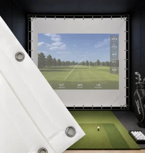 3MM Thick Fire Rated High Definition Slient Indoor Golf Simulator Projector Impact Screen for Golf Simulator 3 Layers